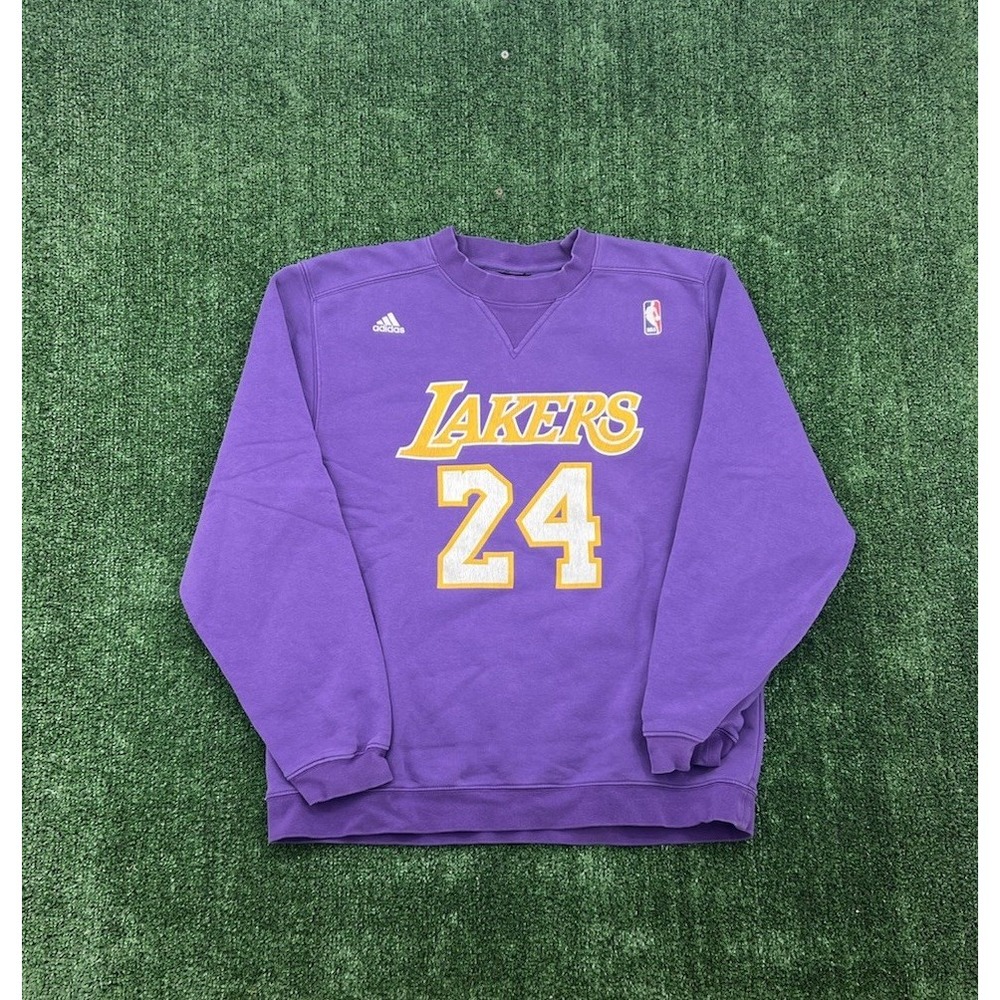Vintage Y2K Adidas Los Angeles Lakers Kobe Bryant #24 Sweatshirt Mens XL